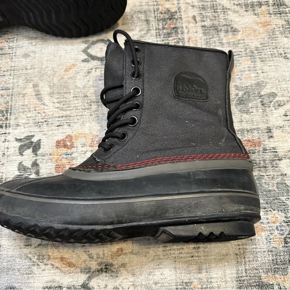 Sorel Men's 1964 Premium T CVS Boot Black/Sail Red 8 - Picture 9 of 9